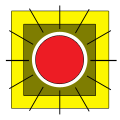 A flashing red light means