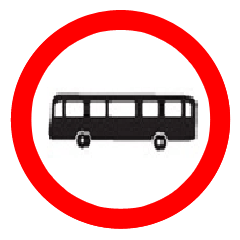 Which Sign denotes "Bus Stop"?