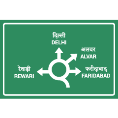 प्रस्तुत चिन्ह प्रदर्शित करता है