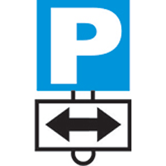 Which Sign denotes Both Side Parking?